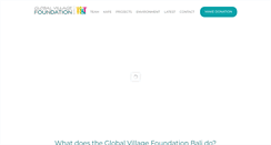 Desktop Screenshot of globalvillagefoundation.net